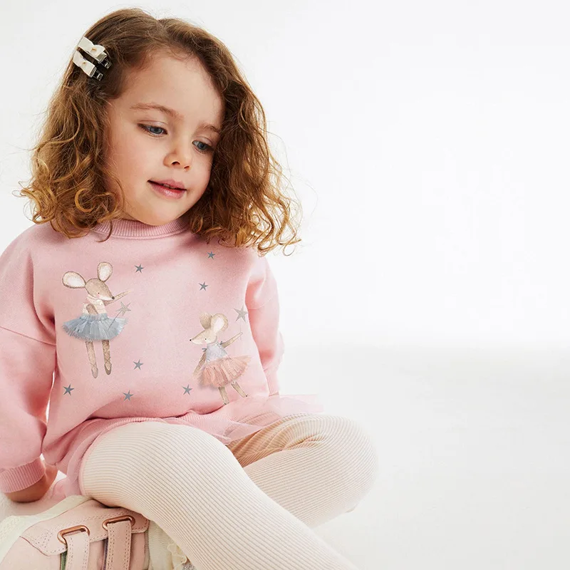 

Autumn Long Sleeve Girls' Set Mesh Children's Set Cute Cartoon Girls' Set