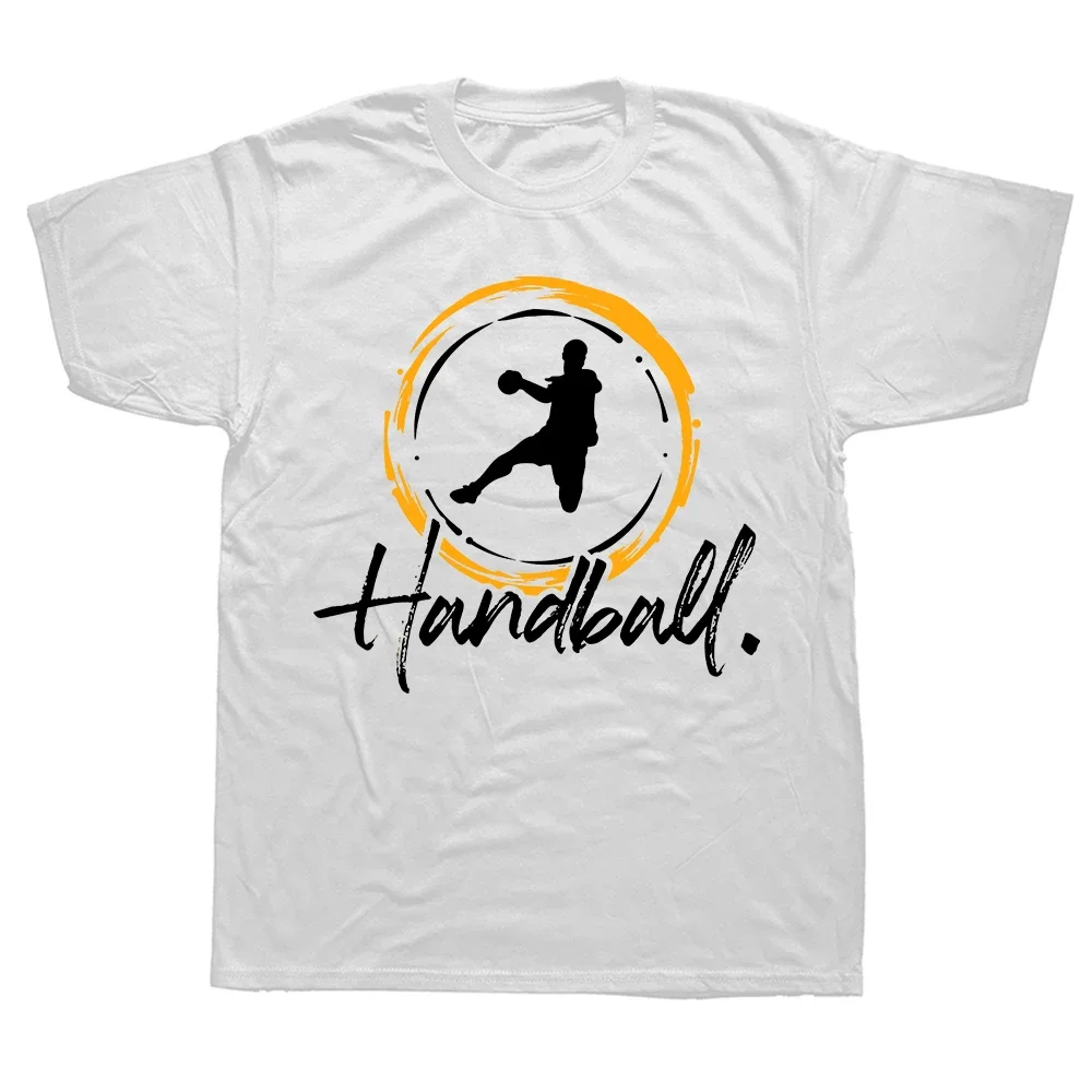 Novelty Handball Player T Shirts Graphic Cotton Streetwear Short Sleeve Birthday Gifts Summer Athlete Sports T-shirt Men