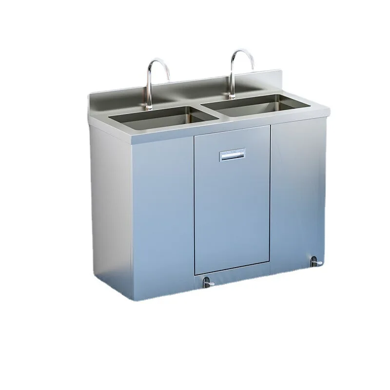 

Чистая раковина из нержавеющей стали 304, индукционная педальная раковина, одинарная двойная раковина, пищевая безпыльная мастерская, лаборатория