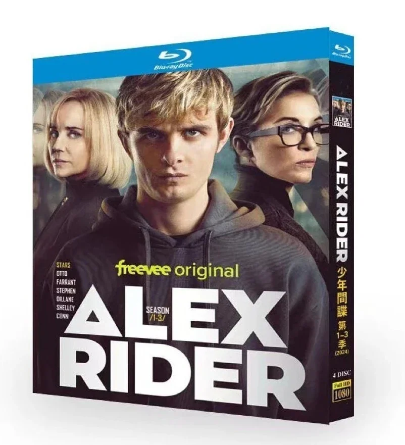 アレックス・ライダー-シーズン1-3：4枚組ブルーレイディスク-オールリージョン-新品ボックスセット-ハイデフィニションbd