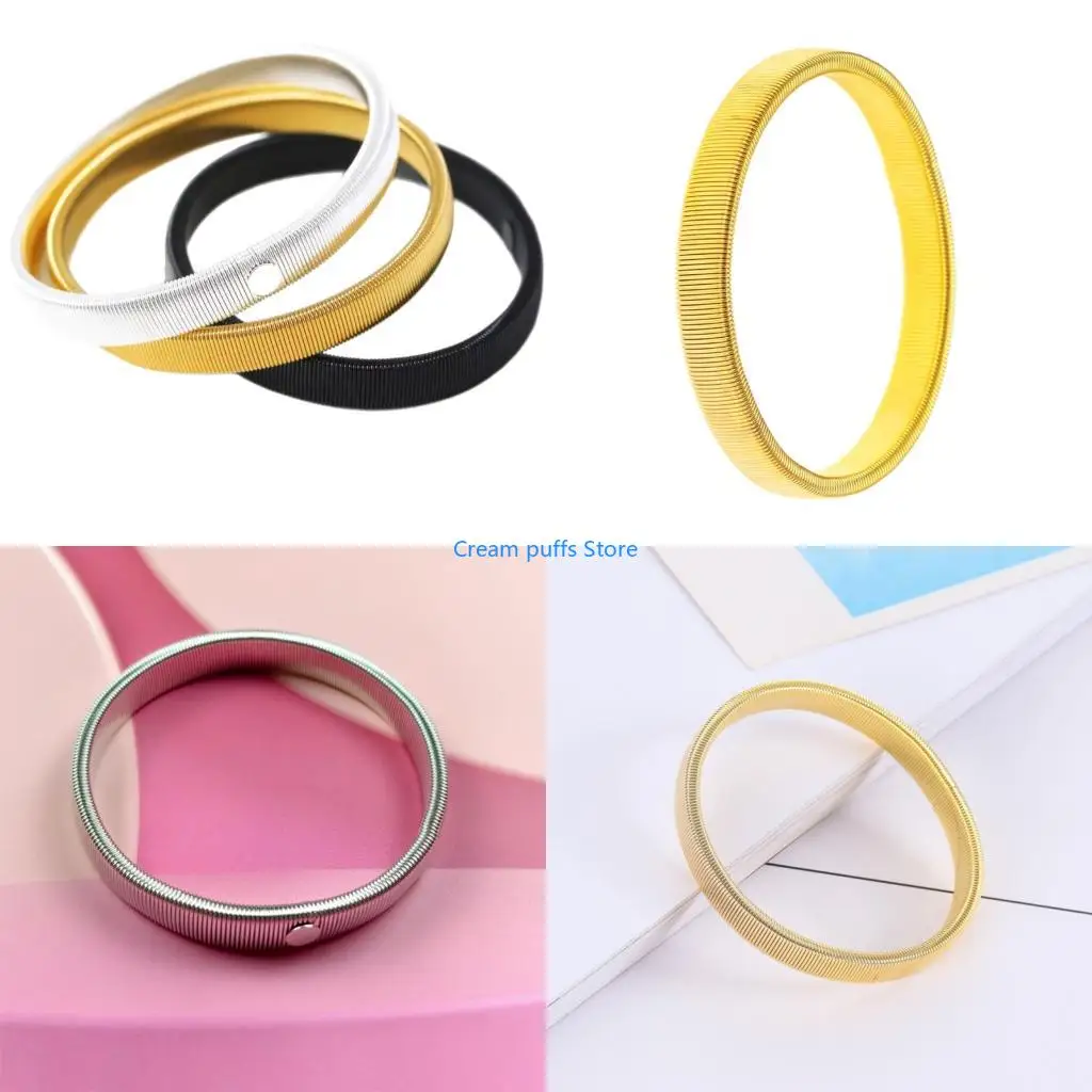 

50LE Metallic Coating Arm Cuff Sleeve Holder For Men's Shirt Stretchable Armband for Office Wear and Formal Occasion