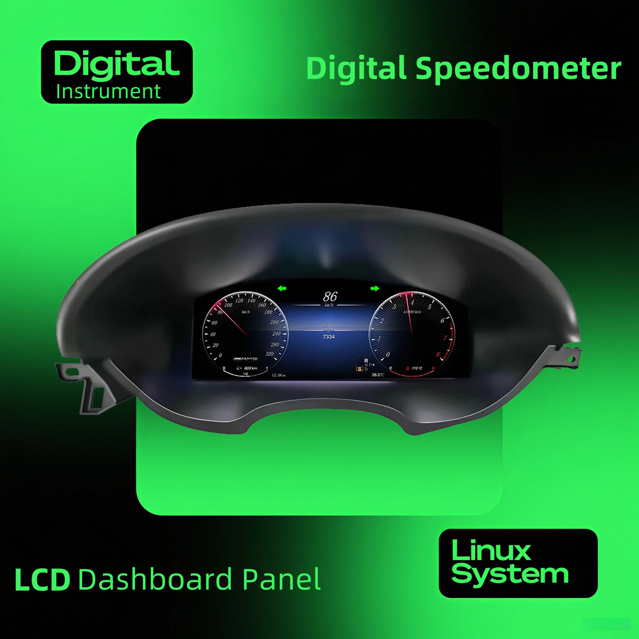 hj LCD Digital Dashboard Screen For Mercedes Benz CLS NTG 4.5 2012-2017 Car Instrument Digital Instrument Cluster Plug and Play