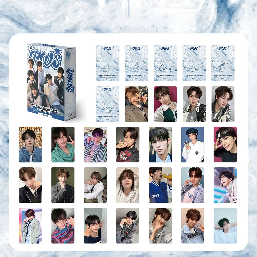 55ชิ้น/กล่อง kpop ชนะฤดูร้อน TWS! Hanjin shinyu dohoon kado ulang tahun แฟนๆอัลบั้ม photocards แบบเลเซอร์