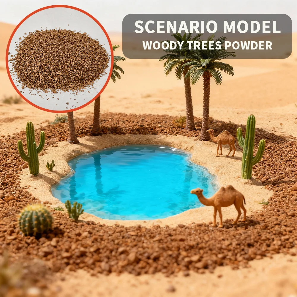 30G Miniature Tree Powder Model Multicolor Plant Tuft For DIY Micro Landscape Lowland Shrub Bushy Building Railway Diorama Kits