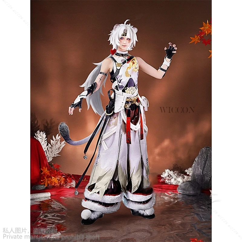 Anime Nieuw Spel Wuthering Waves Lingyang Cosplay Kostuum Leeuw Dans Jeugd Spel Unifrom Role Play Halloween Party Outfit Mannen