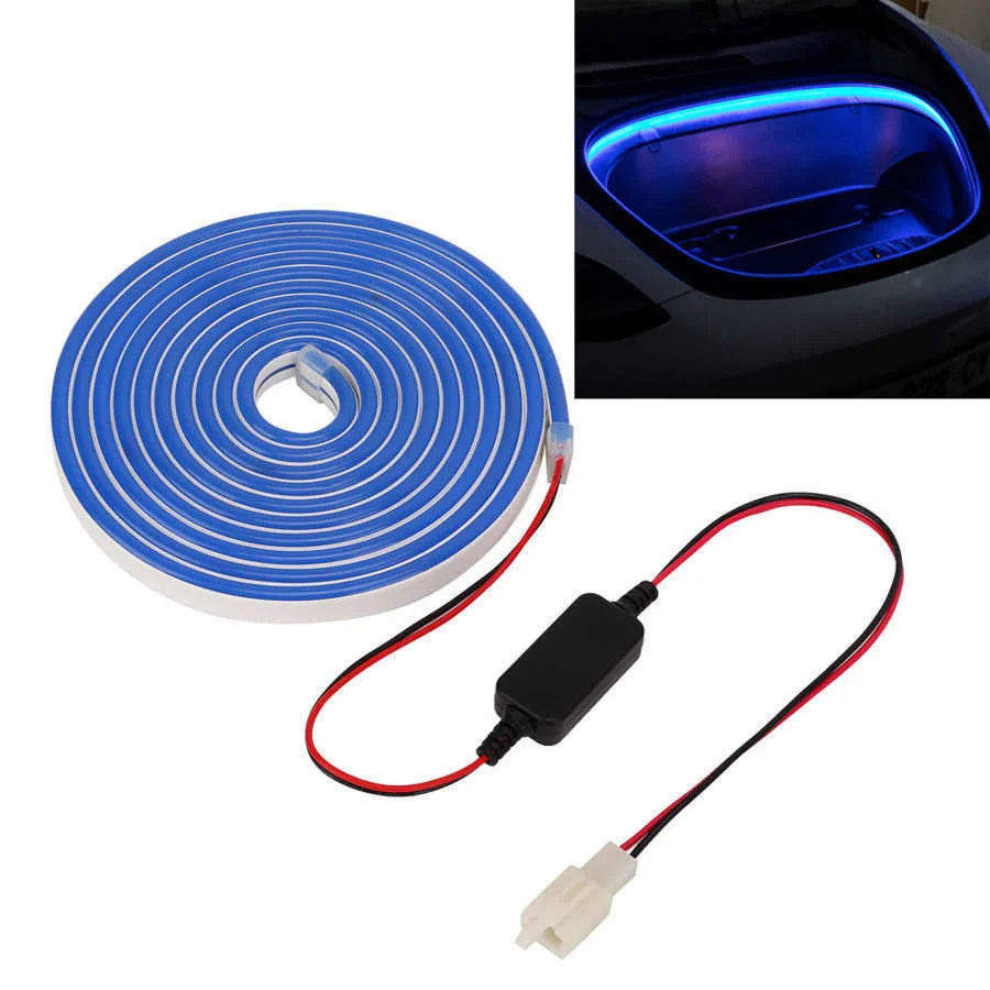 

For Tesla Model 3 Highland 2018-2023 Model Y Launch Front Trunk Frunk LED Ambient Surround Light Flexible Silicone Strip Lamp