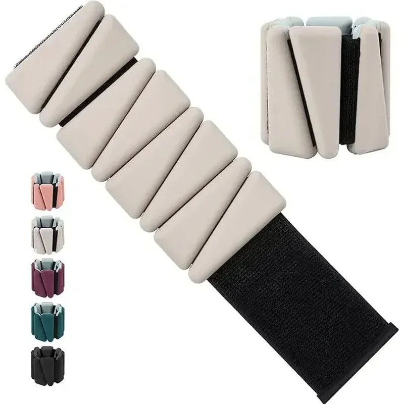 Wrist & Ankle Weights for Women and Men 2lbs Silicone Weighted Bangles Perfect for Workout, Walking, Running, Yoga, Pilates
