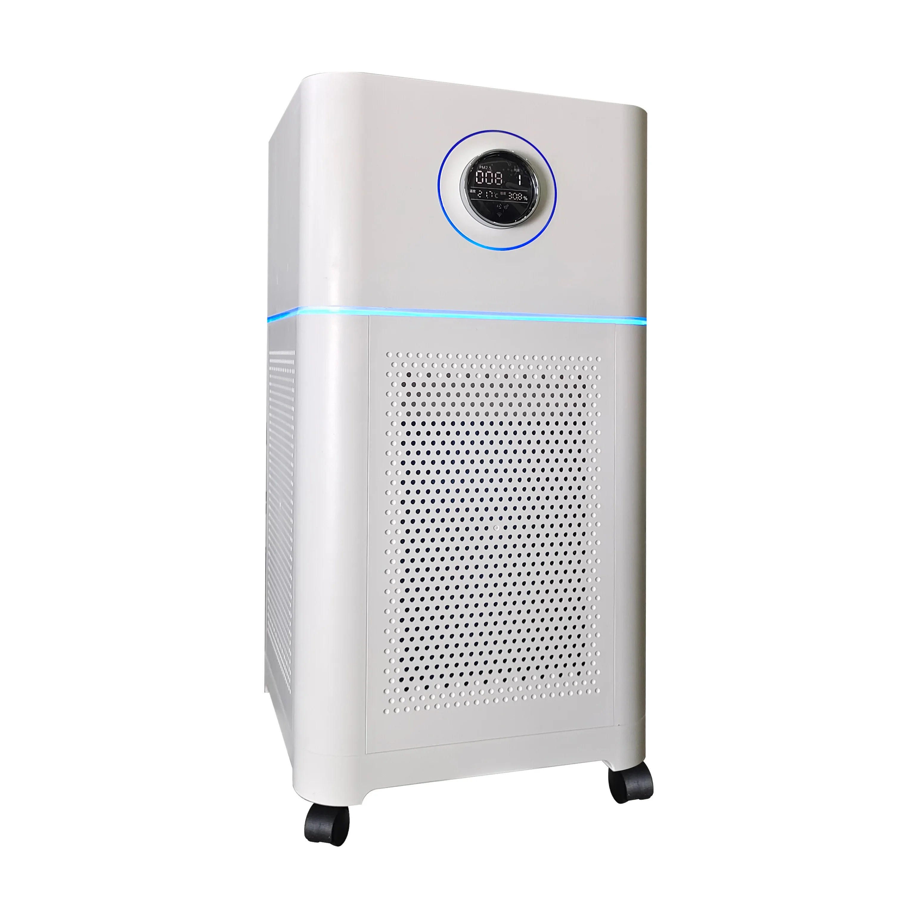 EddaAir Mobile Air Purifier Bipolar Ionization With Humidify For Large Rooms Removes Airborne Allergens Smoke Dust Mold