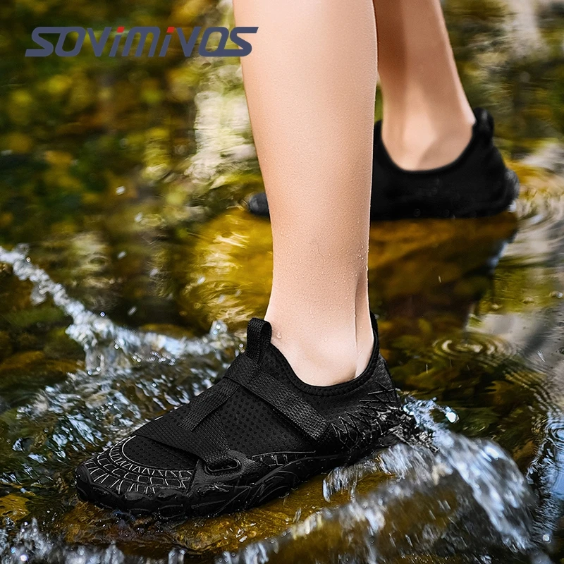 Zapatos de agua descalzos Para Hombre, zapatillas anfibios con suela autodrenante, ligeras y anchas, Zapatos informales Para Hombre