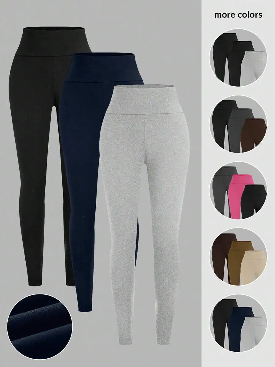 Comfortable Women's Leggings 3 Pack for Fitness