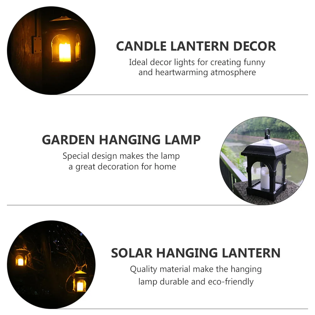 

Light Outdoor Garden Hanging Lamp Decorative Solar Lanterns For Yard Patio Bar Courtyard Solar Hanging Light No Wiring