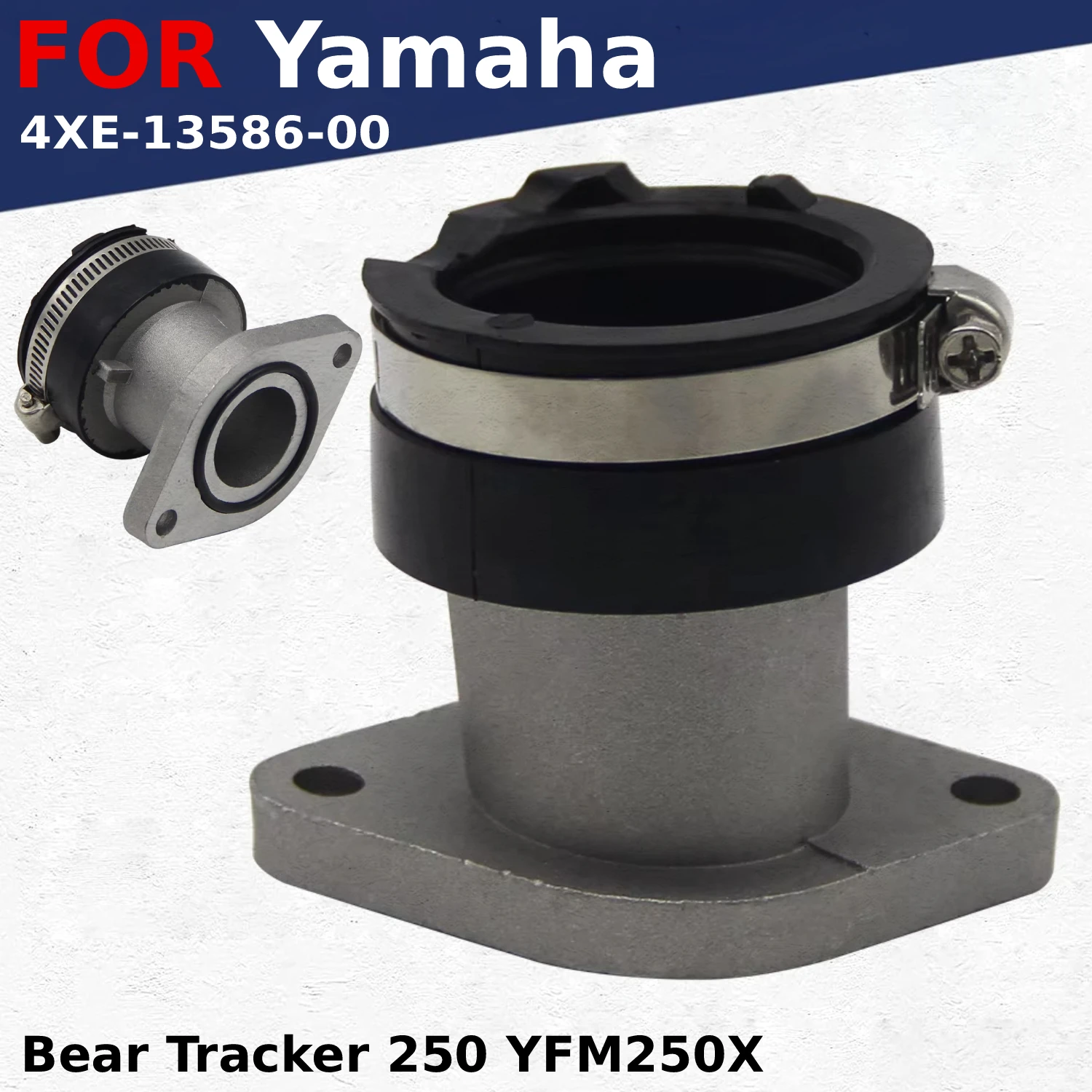 

For Yamaha Bear Tracker 250 YFM250X 1999 2000 2001-2004 4XE-13586-00 1pcs Motorcycle Carburetor Interface Manifold Intake Glue