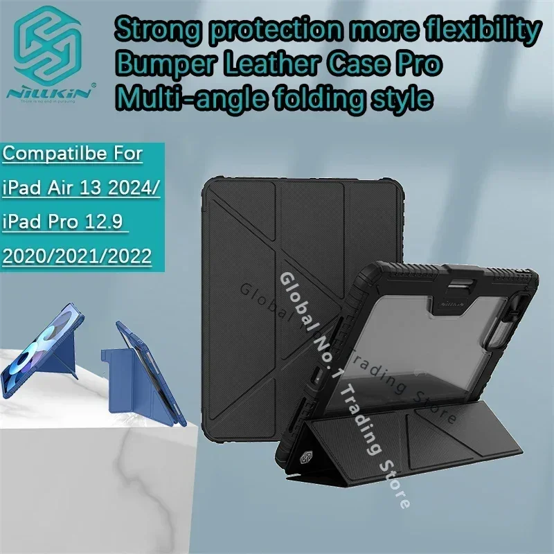 

NILLKIN For iPad Air 13 2025/Pro 11/Pro 13 2024/12.9 Multi-angle folding style Folding bracket protective shell protective cover