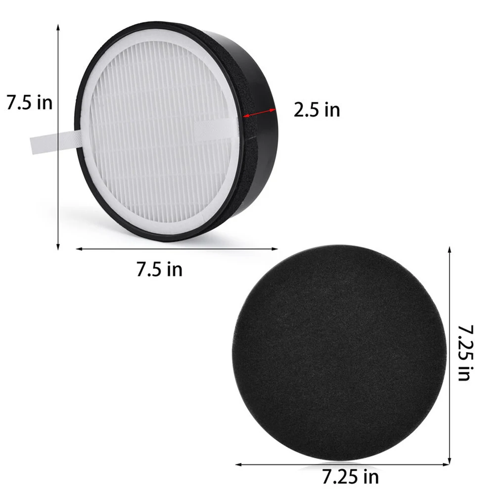 Imagem -04 - Filtro de Carvão Ativado para Levoit Lv-h132 e Lv-h132-rf Aspirador Peças de Reposição Acessórios de Substituição Pcs 2pcs