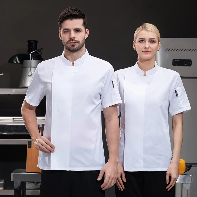 WaClaUniformes de restaurant Vêtements d'atelier Tenue de cuisine Nourriture et boissons Veste de cuisine pour hommes Uniformes d'hôtel