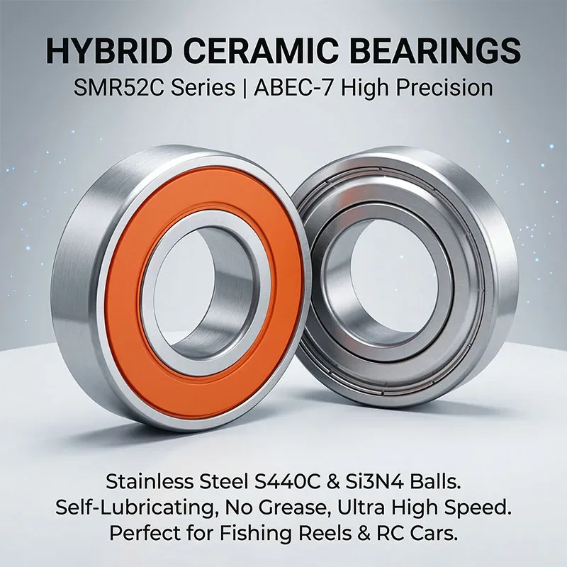 10pcs Ceramic Bearing 2x5x2.5 mm SMR52C 2OS SMR52 2RS Stainelss Steel Hybrid Ceramic Bearing 2*5*2.5 Reel Bearing SMR52C L520 ZZ