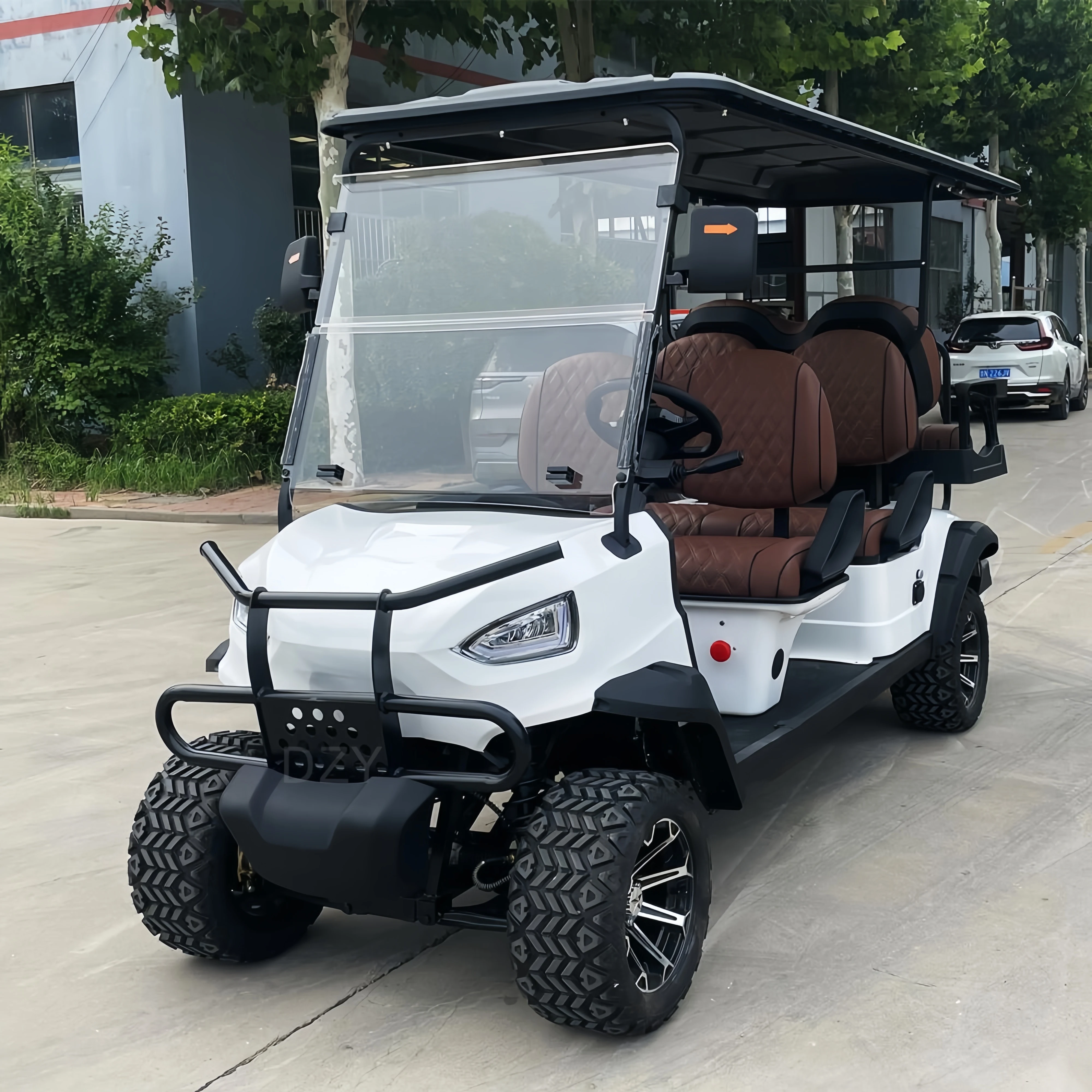 2024 6 passenger approved airport electric vehicle cargo low price 4+2 seat club car golf cart