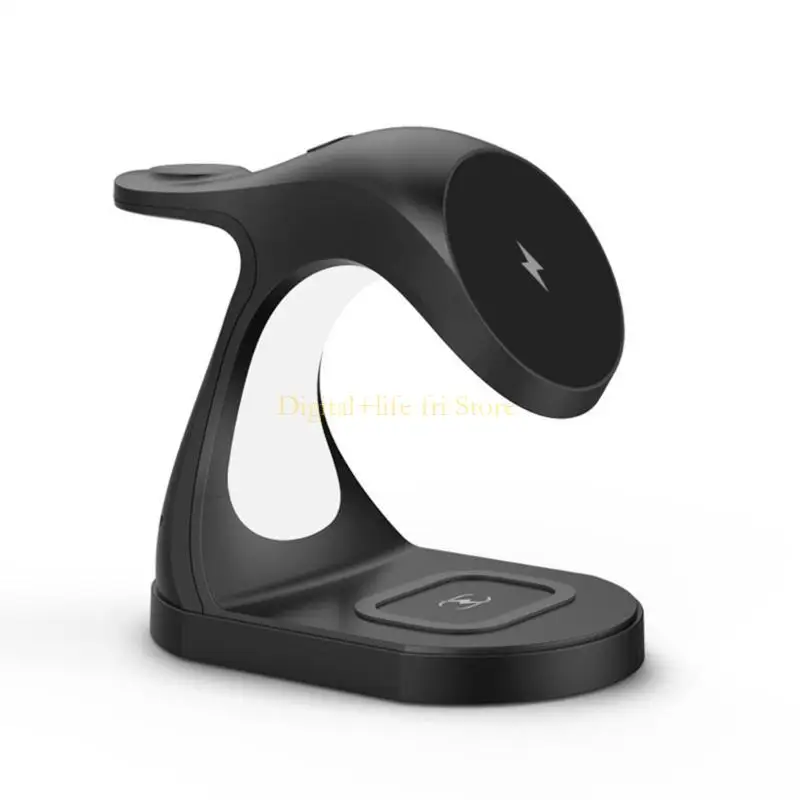 

E06D Магнитное беспроводное зарядное устройство с ночной лампой для мобильного телефона Смотрите быстро зарядку дока