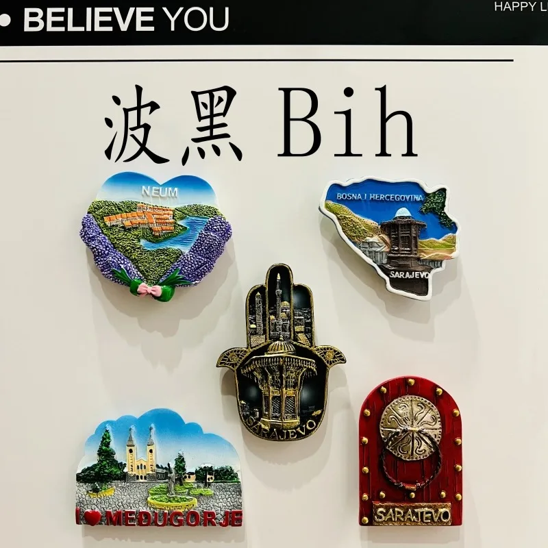 Босень и Герцеговина 3D магниты на холодильник сувенирные смолы магниты на холодильник коллекция наклеек ремесленный подарок украшение дома