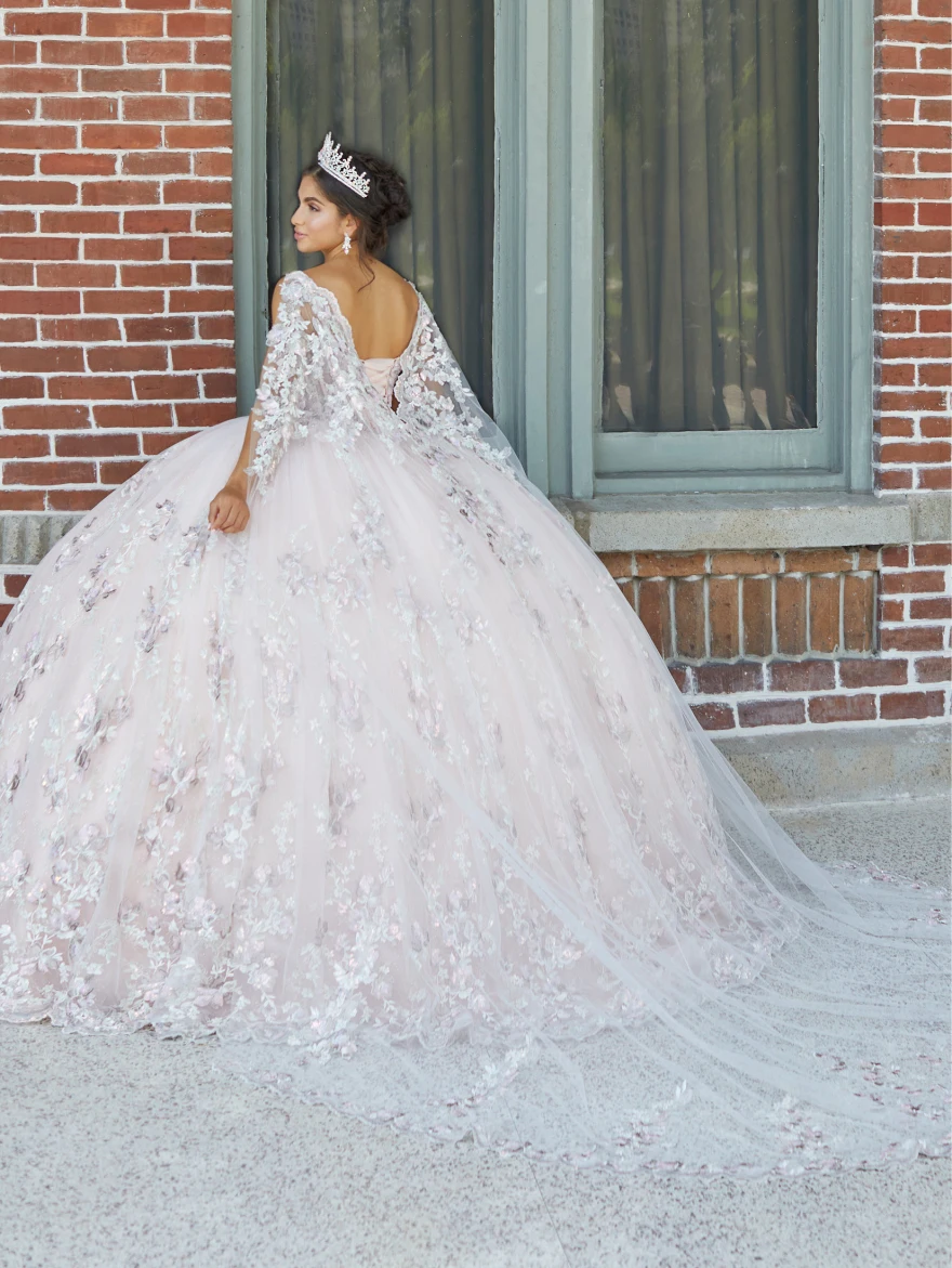 Vestido De fiesta rosa elegante personalizado, vestido para quinceañeras, Spaghetti, manga larga, dulce 15 16 años, Vestidos De fiesta De XV Años YQD159