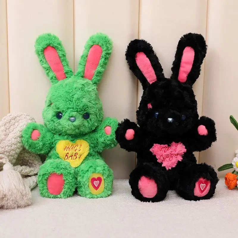 

Cute Bunny Plush Toy Soft Fluffy Rabbit with Heart Design for Kids Adults Perfect for Decoration Birthday Gift Bedroom Companion