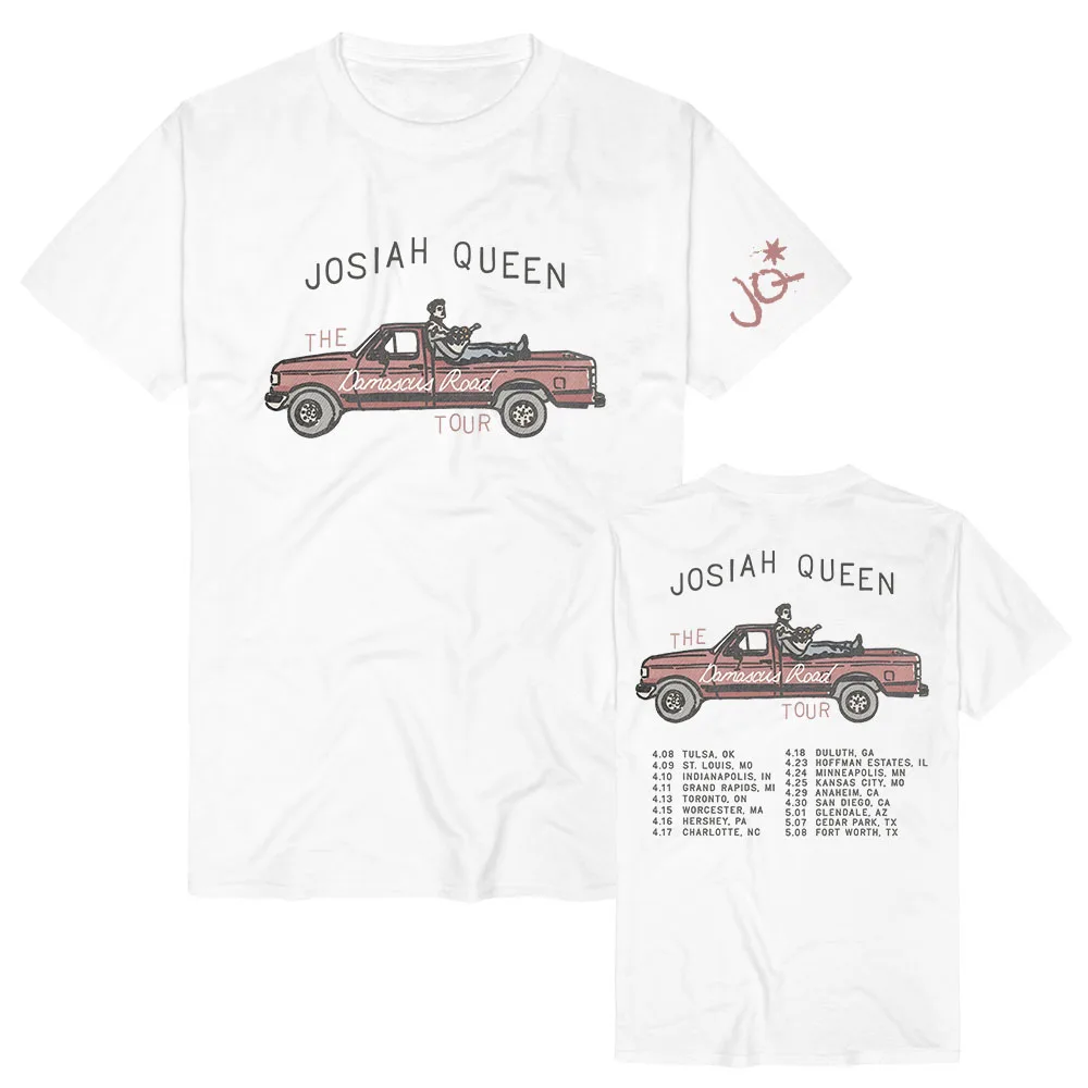 Josiah Queen Damascus Road Tour 2027 T-shirt Unisex Streetwear Summer Cotton Short Sleeve Tshirt Casual O-neck Graphic Print Tee