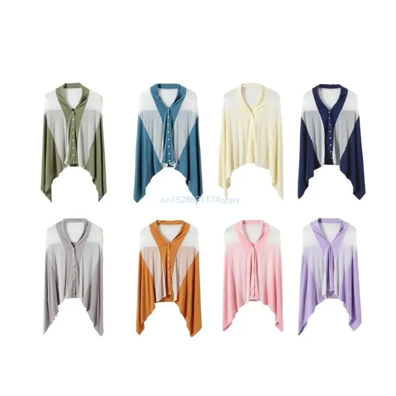 Breastfeeding Scarf Multifunctional Nursing Shawl Portable Wrap for Travel Moms Dropship