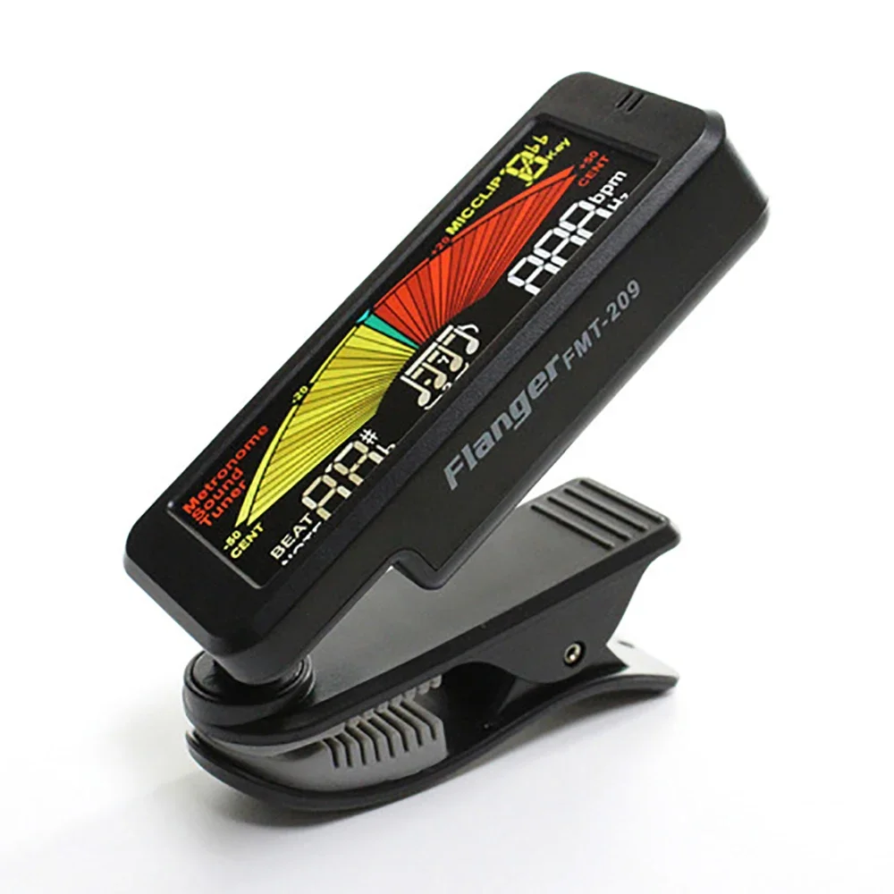 

Flanger FMT-209 Guitar Clip-on Tuner LCD Display Metronome Tone Generator A4 Range Tuner for Guitar Bass Ukulele Violin