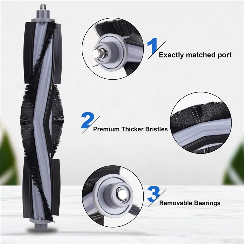 مجموعة ملحقات بديلة SANQ لملحقات المكنسة الكهربائية الروبوتية Ecovacs Deebot X2 / X2 Omni / X2 Pro / DEX86