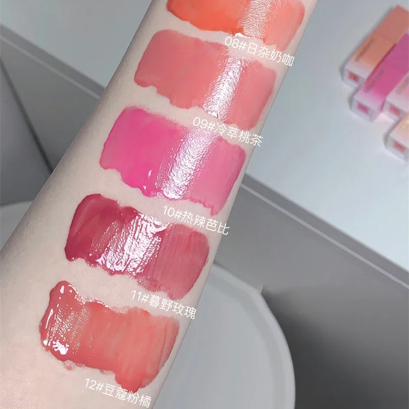 Kosmetische wasser basierte Lip gloss Antihaft-Tasse einfach aufzutragen flüssige Lippenstift Lippen pflege Gel-ähnliche Textur halten die Lippen feucht beliebt