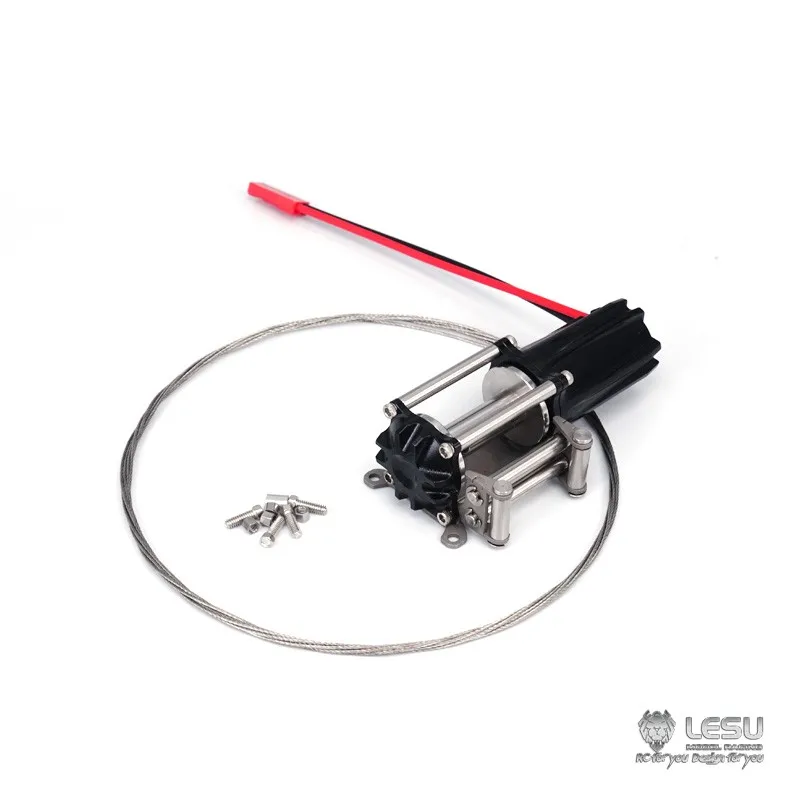 LESU Metal Electric Capstan Winch For RC RC Foxy Crane Rock Crawler Model Car  Outdoor Toys TH05803