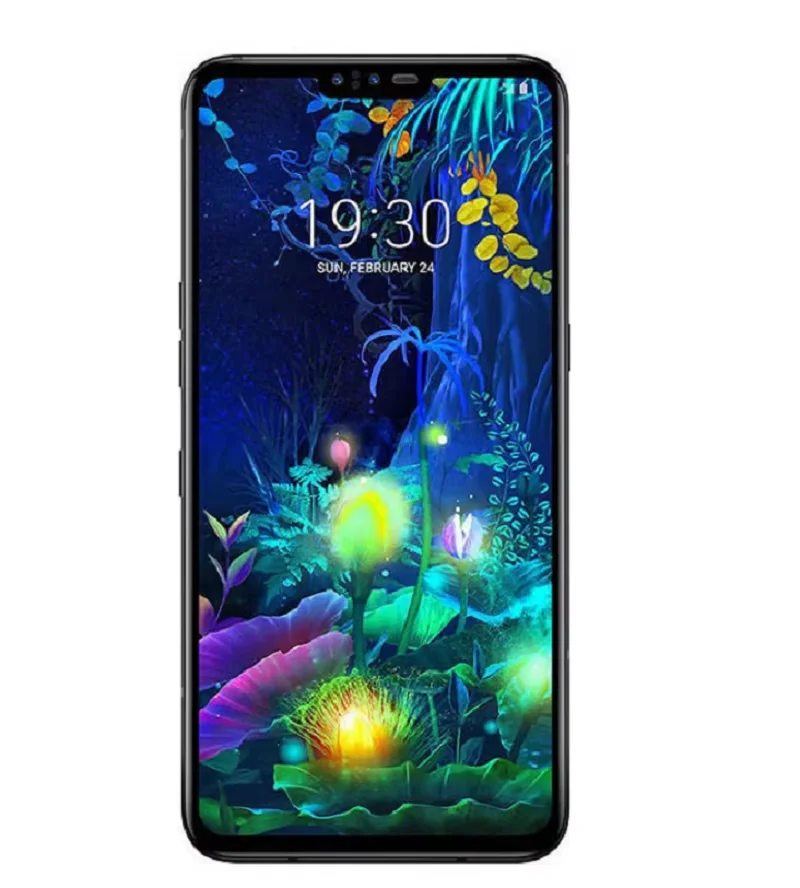 الأصلي فتح LG V50 V500N ThinQ 6.4 بوصة 6GB RAM 128GB ROM 16MP ثلاثة كاميرا خلفية بصمة الهاتف ثنائي الشاشة لعبة الهاتف HD