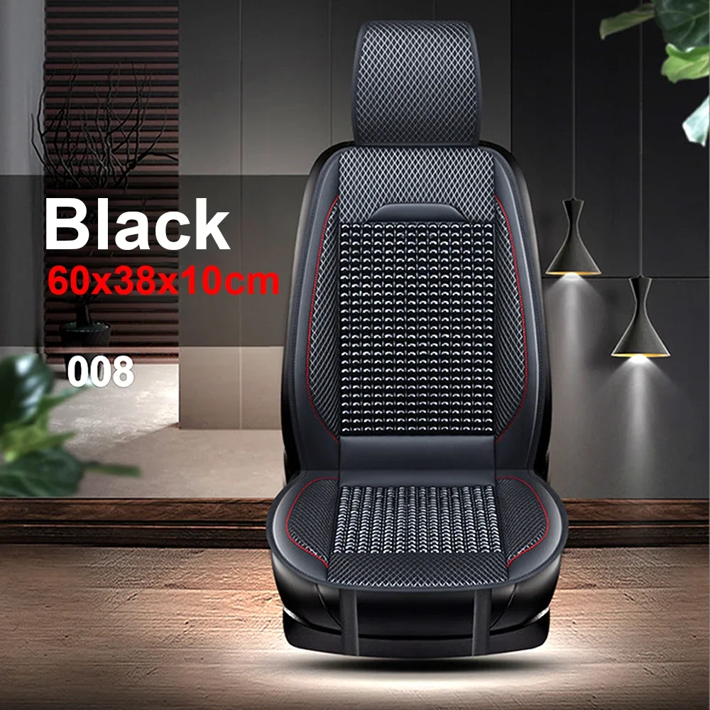 Auto Holz Perle Sitzkissen Sommer Coole Leder Auto Sitz Abdeckung Atmungsaktive Handgemachte Auto Sitz Matte Pad Universal Auto Zubehör