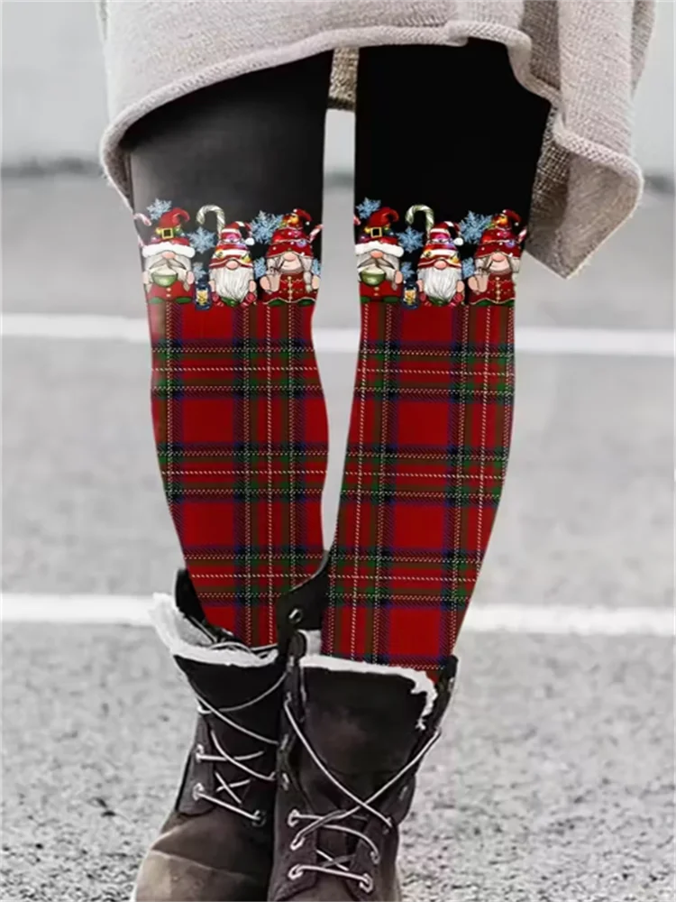 طماق المرأة طماق عيد الميلاد بسط الجوارب ضئيلة مثير أزياء اليوغا السراويل العصرية بارد تجريب السراويل #1