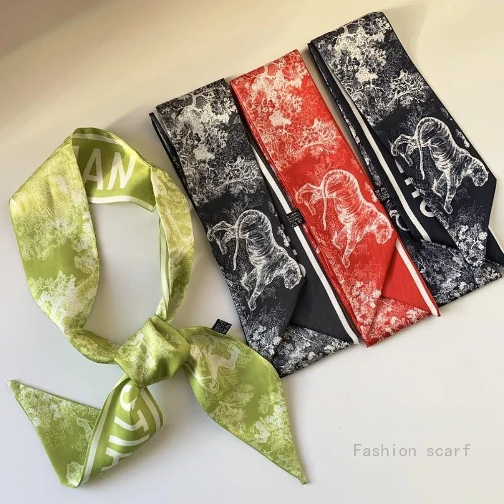 Premium-High-End-Taschen, Seidenschals, gebundene Taschen, Bänder, Mädchen-Stirnbänder, Damen, Sommer, dünn, Urlaub, Luxus-Geschenke, Großhandel