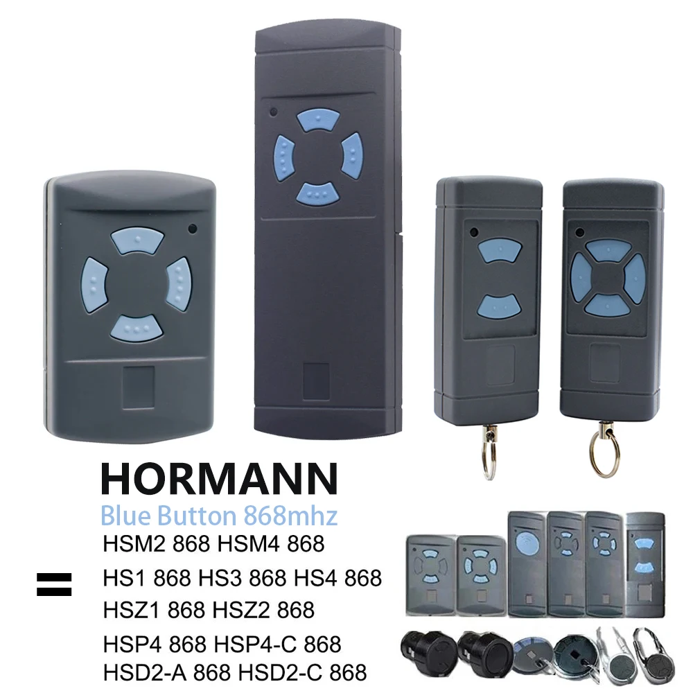 Imagem -02 - Porta de Garagem Controle em Dois Sentidos Remoto Transmissor de Mão de Comando Porta Chaveiro 868 Mhz Hsm2 Hsm4 Hse2 Hse2 Hse2 Hse4 Hs2 Hs4 Hs4