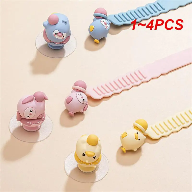 1~4PCS Cleaning Handle Convenient Actual Creative Lid Lifting Solutions Cartoon Handle Toilet Cleaning Tool Highest Rated