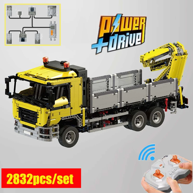 

NEW MOC-4156 MAN Transport Truck Power Function RC Motor Vehicle Building Kits Blocks Bricks Toys Children Kid Birthday Gifts