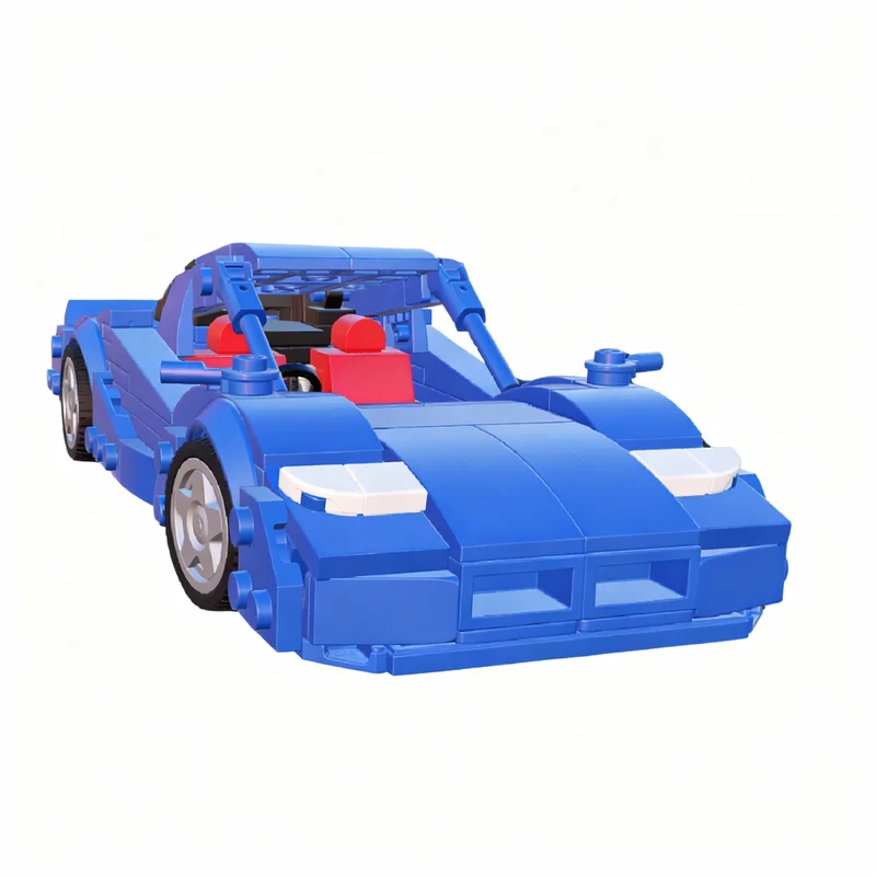 

261PCS MOC City Champions Super Car Nissan R390 GT1 Road Model Technology DIY Assembly Building Blocks Display Birthday Gift Set