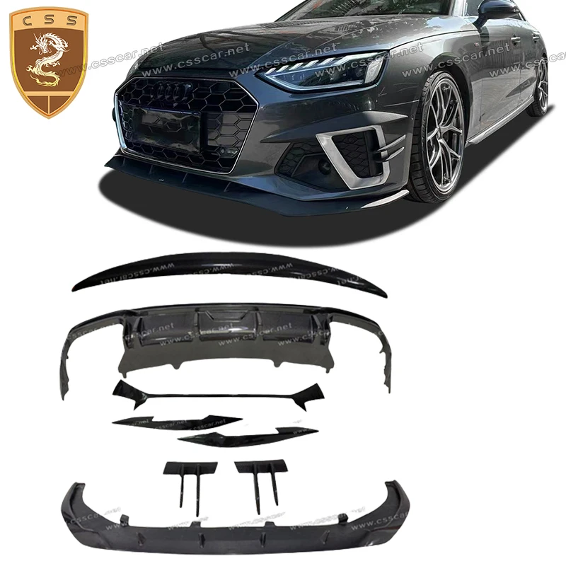 

Car Body Kit For Audi-A4 Change ABT Style Front Diffuser lip Rear Spiltter Spoiler Wing Front Bumper Air Knife Vent Auto Parts