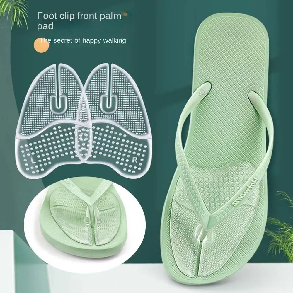 Anti-Slip Flip-Flops Teen Voorste Pads Voet Blister Reliëf Comfort Opvulling Flip-Flops Kussen Inlegzolen Voetverzorging Tools Transparant