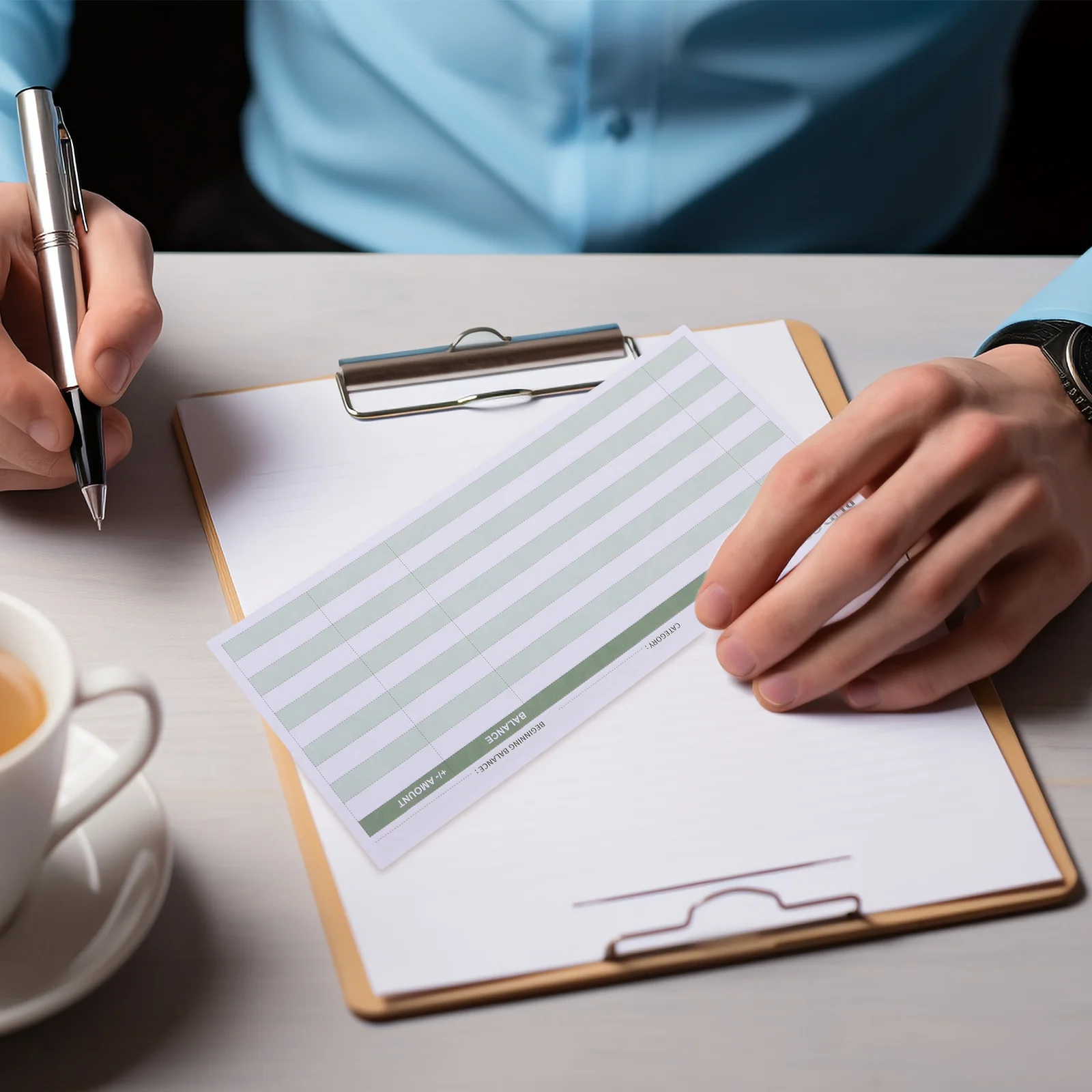 50 قطعة أوراق الميزانية النقدية المحمولة تتبع النفقات ورقة الميزانية اليومية للمنزل مكتب السفر المالية المنظم مخطط إدراج #1