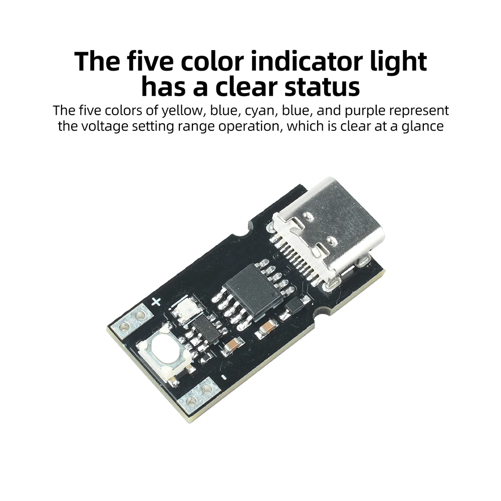 PD QC USB-C Voltage Trigger Module 5–20V Adjustable Voltage Module Supports Integer Decimal Setting Polling Test