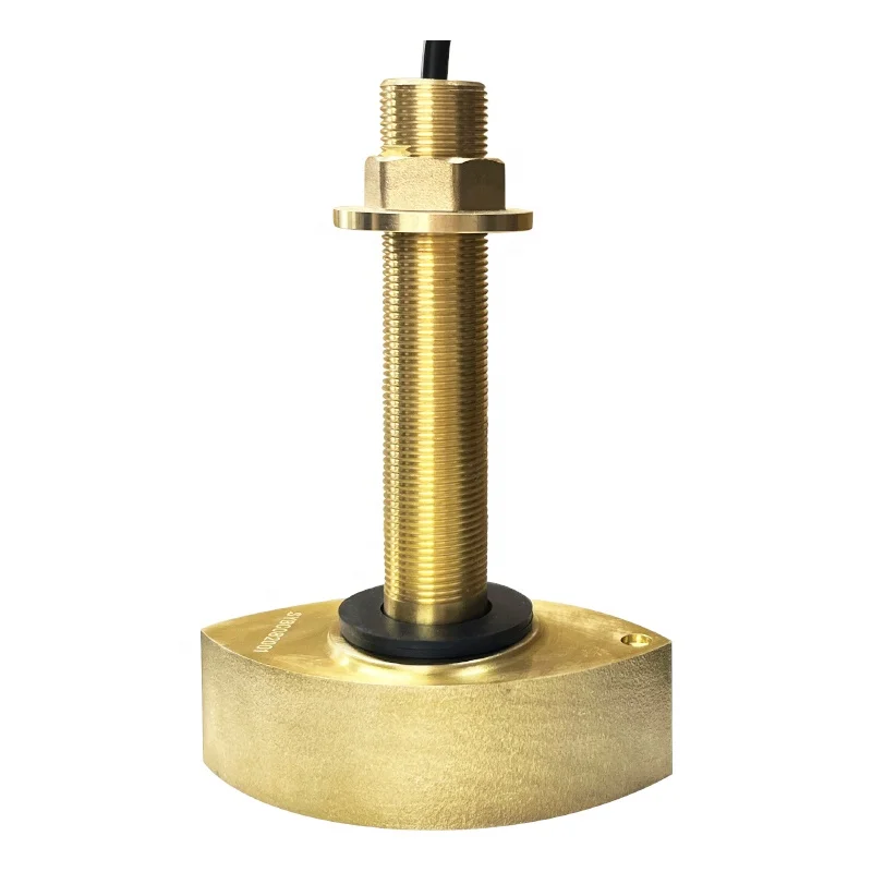 

50&200KHz Thruhull Fishing Transducer 600W Depth Sensor Underwater Probe Marine Supplies for Fish Finder Transducer