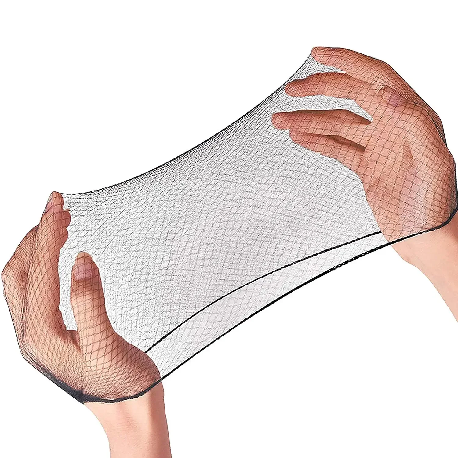 

Hair Net 50 Pcs, 24 Inches Hair Nets Elasticity Invisible Elastic Mesh for Food Service, Ballet Bun, Sleeping, Women and Wig