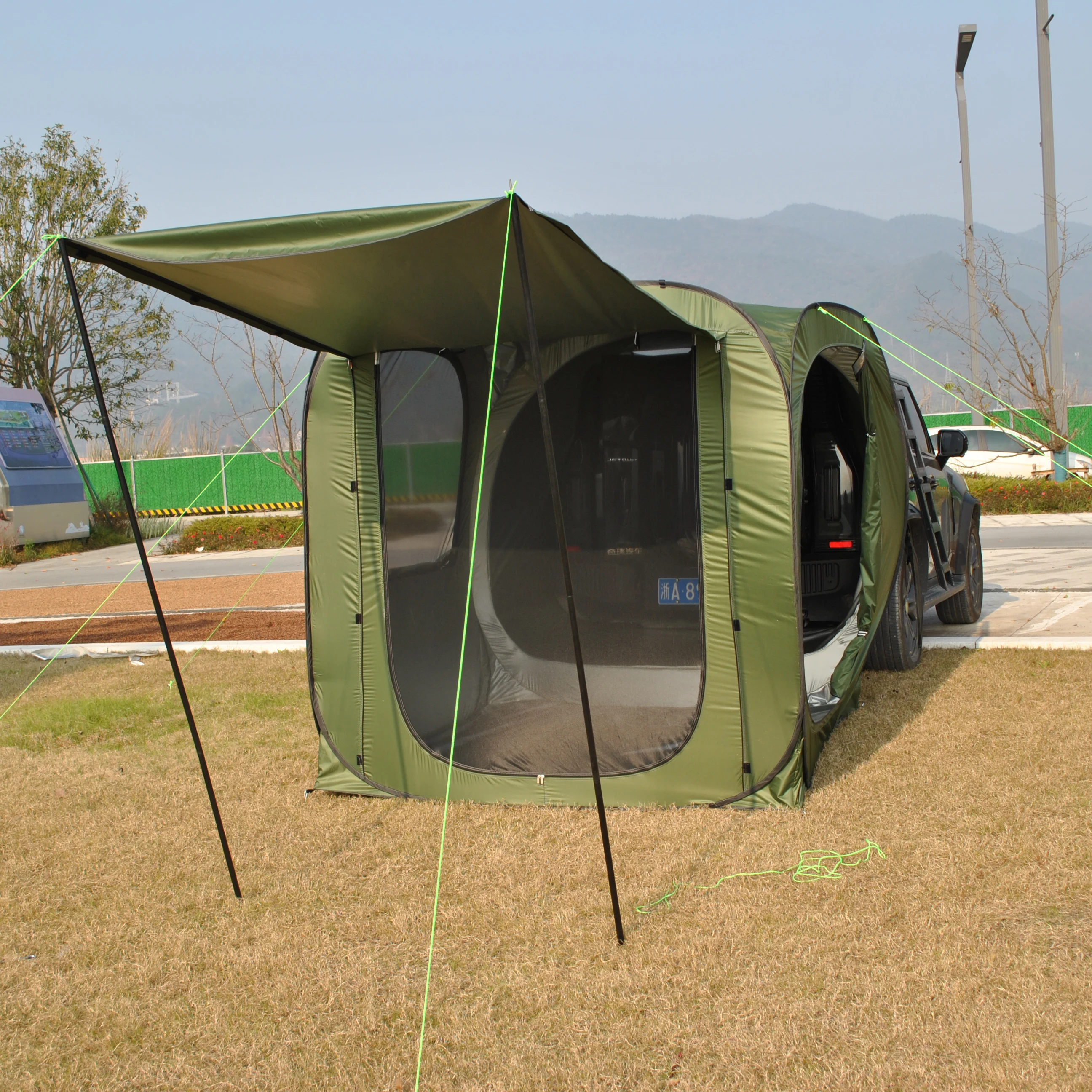Car Rear Automatic Tent, Car Tailgate Tent,Pop Up Car Rear Tent, SUV Tents Car Tents for Campers Multipurpose Truck Tent