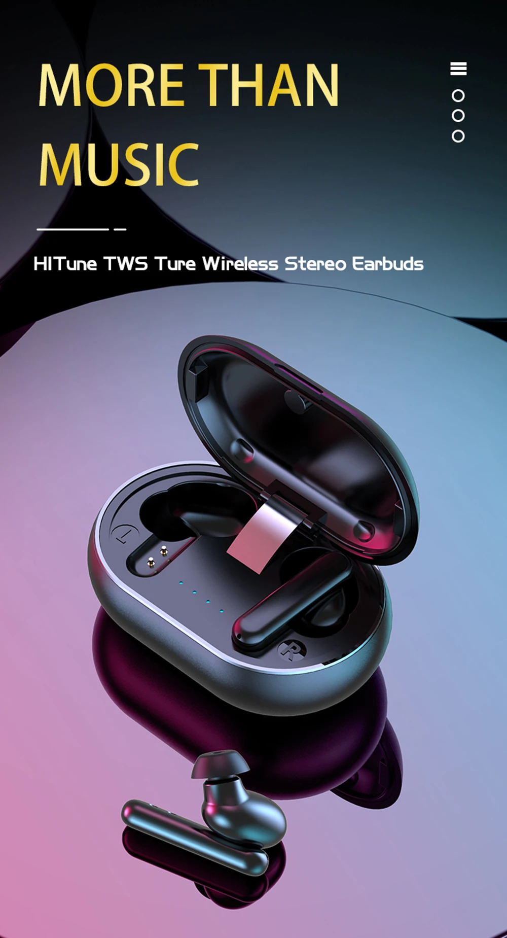 TS-16 In-ear wireless Bluetooth sports headphones 9D noise reduction HIFI sound quality touch binaural gaming low latency