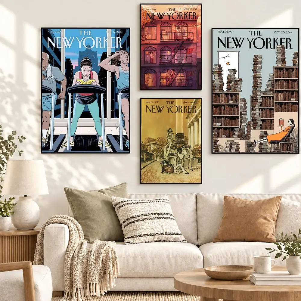 The New Yorker Classic Magazine Editorial Illustration Poster Decorative art prints for the home, holiday gifts, unframed