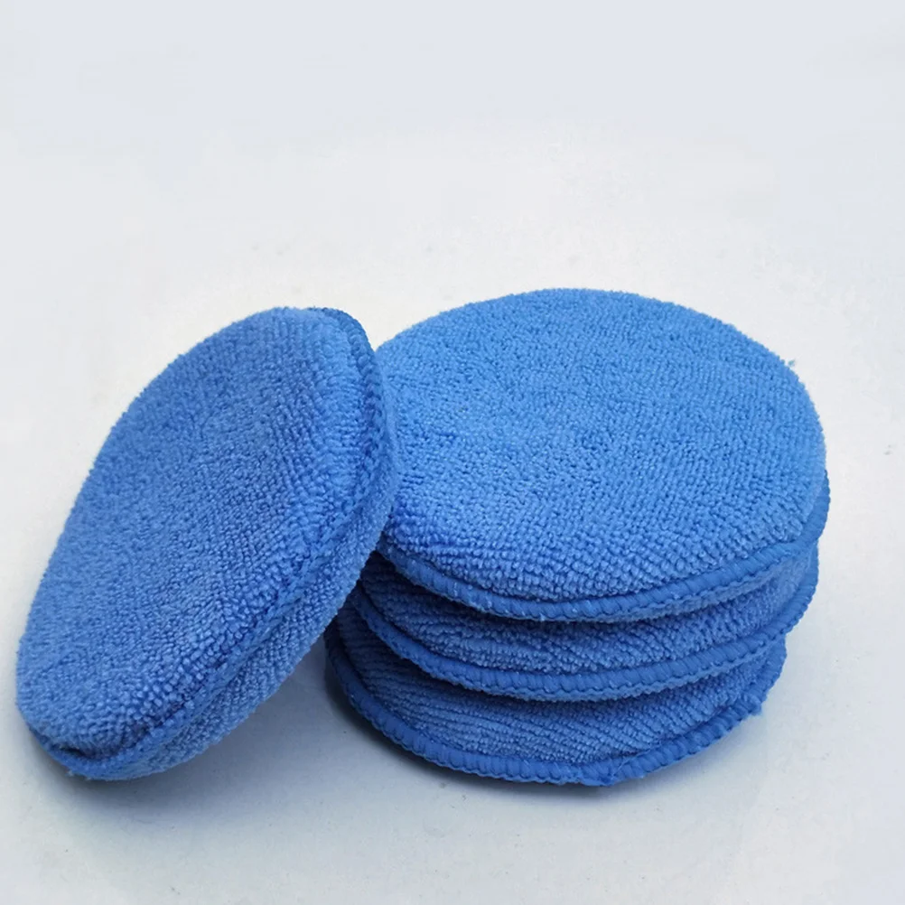 

6Pcs Car Wax Applicator Polishing Sponge Pads Round Shape Soft Buffer Pads for Car Detailing Cleaning Polishing Pad