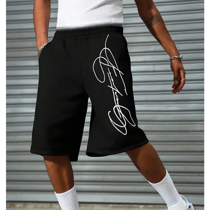 Men's loose knee length pants, wide leg pants, sports shorts | Modern minimalist street style, Halloween costumes